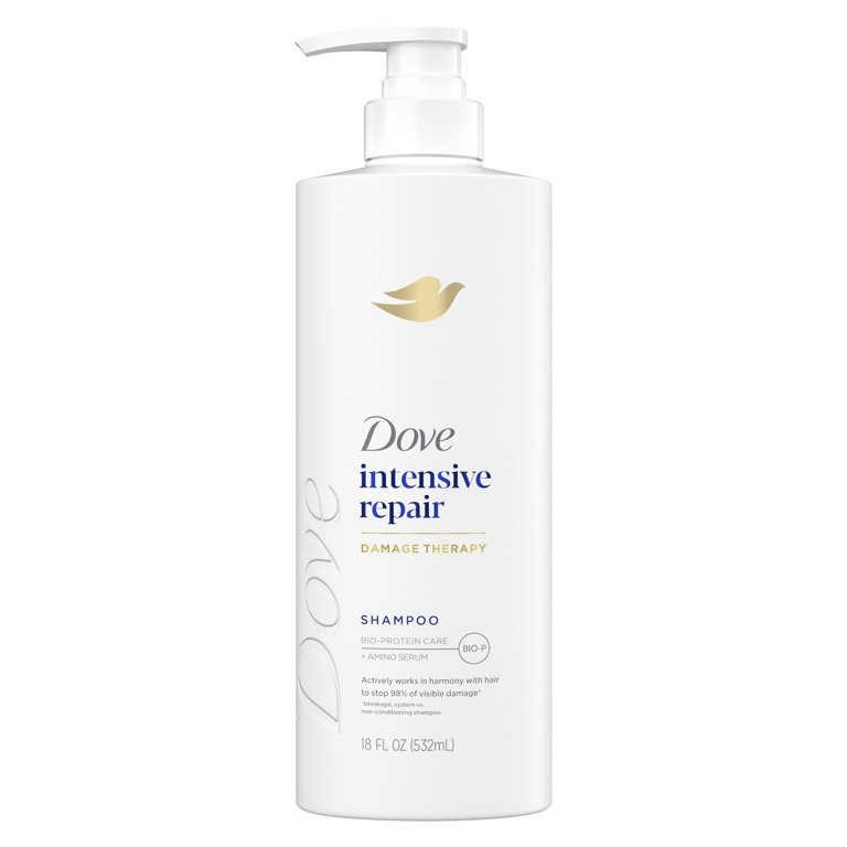 Dove Shampoo Intensive Repair with Bio-Protein Care Technology & Amino Serum, 18 oz | Walmart (US)