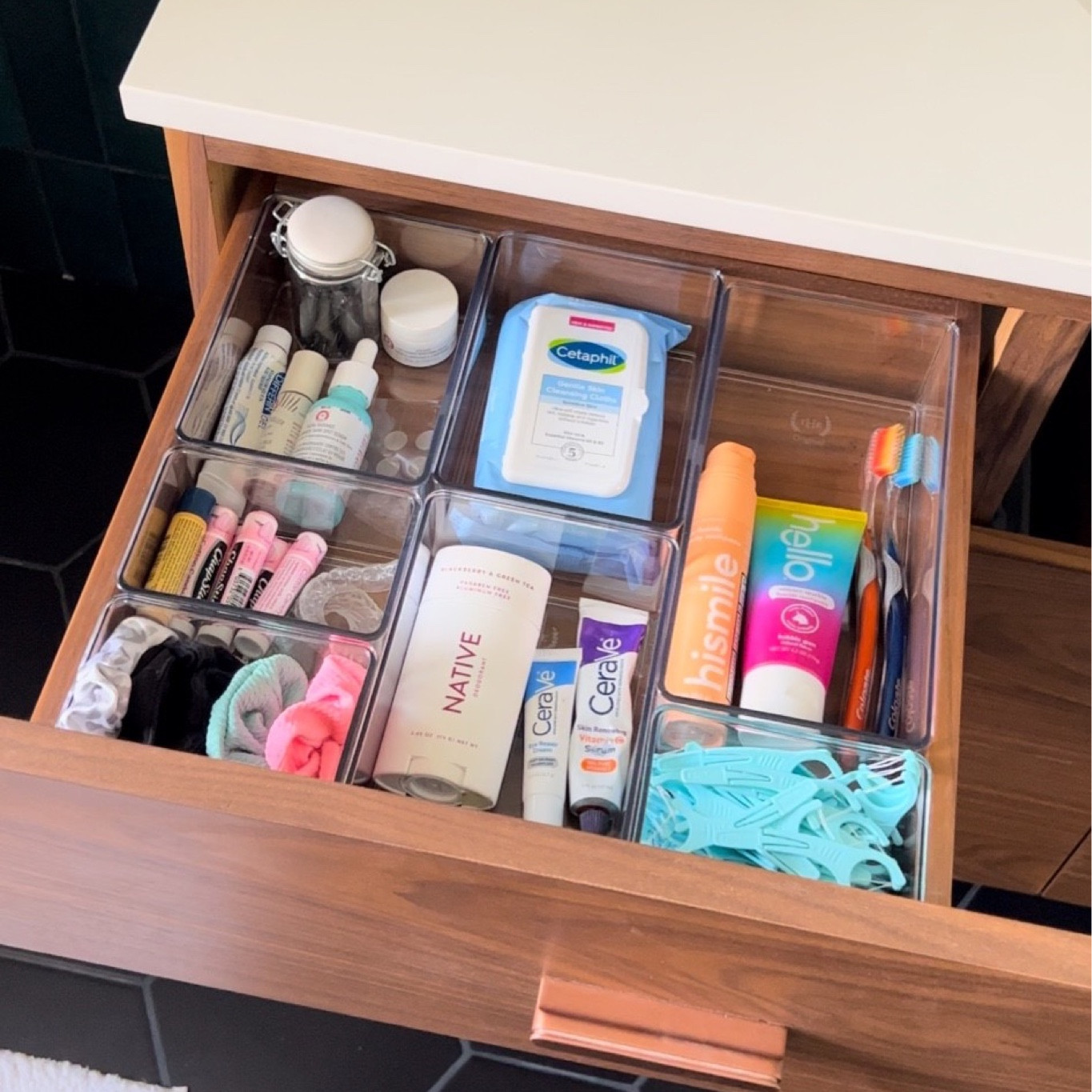The best bathroom vanity drawer organization set!! The home edit at Walmart. It fits my drawers perfectly without any gaps! It feels amazing to always have organized drawers now. 

#LTKfindsunder50 #LTKhome