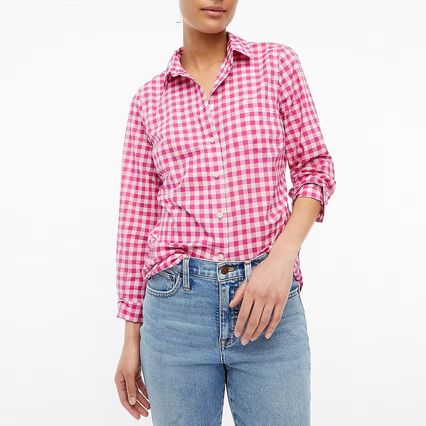 Gingham lightweight cotton shirt in signature fitItem AL495 
 Reviews
 
 
 
 
 
104 Reviews 
 
 |... | J.Crew Factory