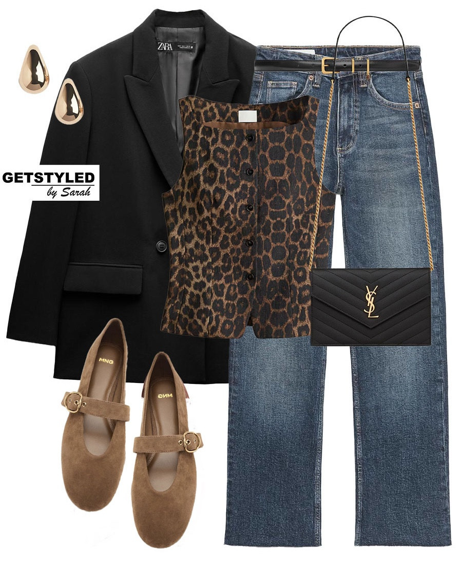 Leopard print for spring 🐆

#leopardprint #spring #blazer #jeans 
Spring fashion, Mary Jane, waistcoat, blazer 

#LTKshoes #LTKstyletip #LTKbag