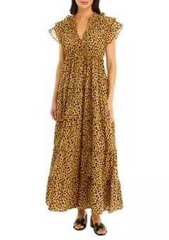 Crown & Ivy™ Women's Floral Printed Tiere Maxi Dress | Belk