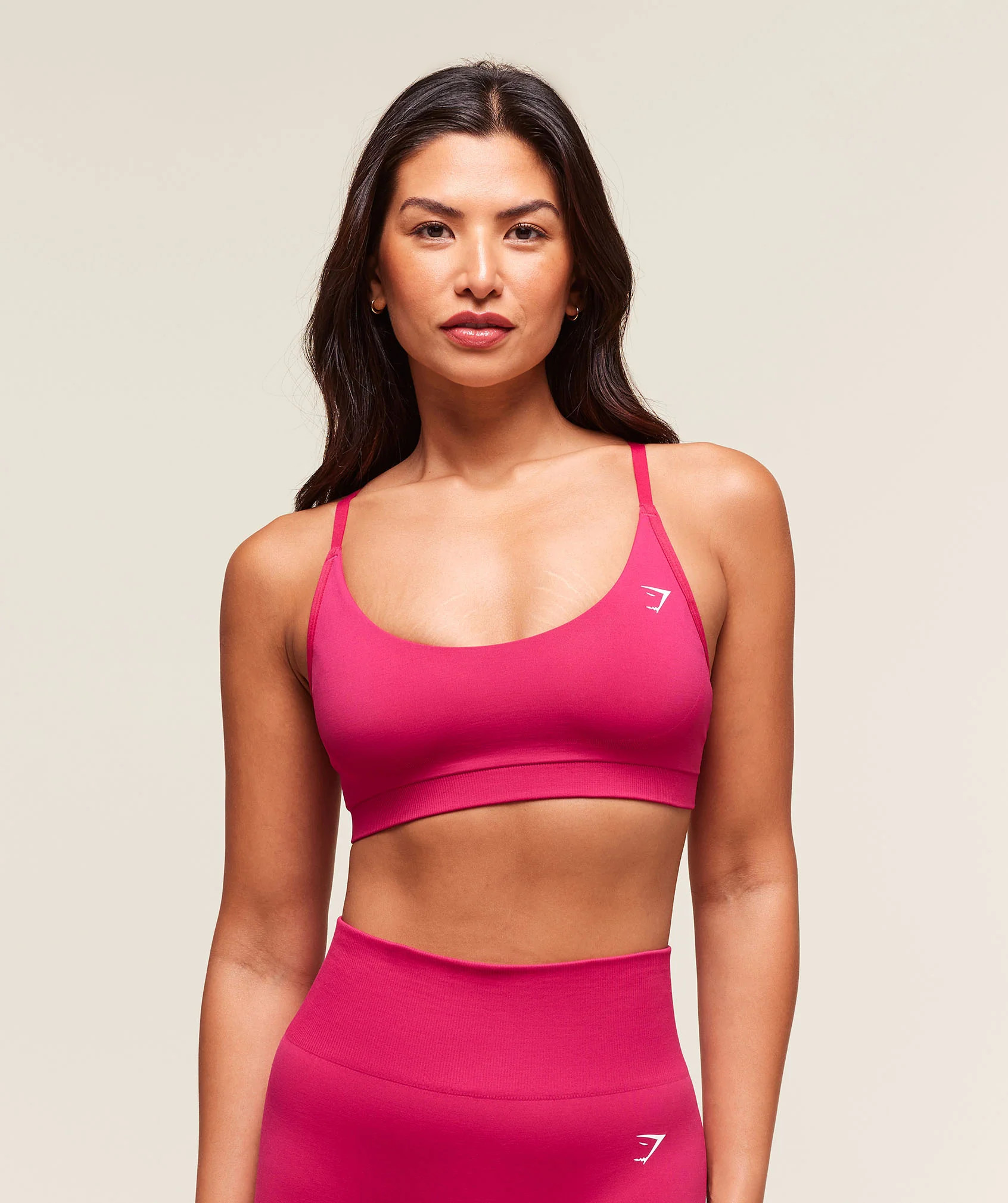 Gymshark Everyday Seamless Racerback Sports Bra - Build Pink | Gymshark US
