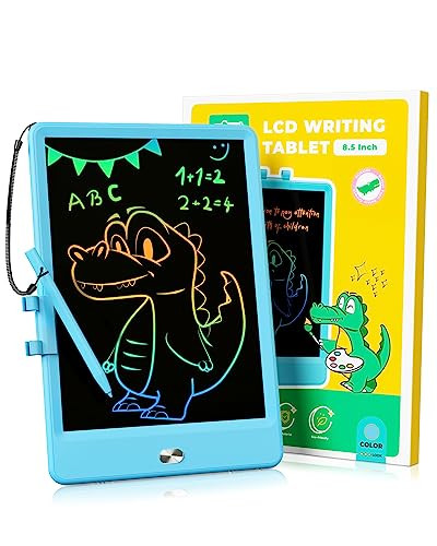 KOKODI LCD Writing Tablet 8.5-Inch Colorful Doodle Board, Electronic Drawing Tablet Drawing Pad for Kids, Educational and Learning Kids Toys Gifts for 3 4 5 6 7 8 Year Old Boys and Girls(Blue) | Amazon (US)