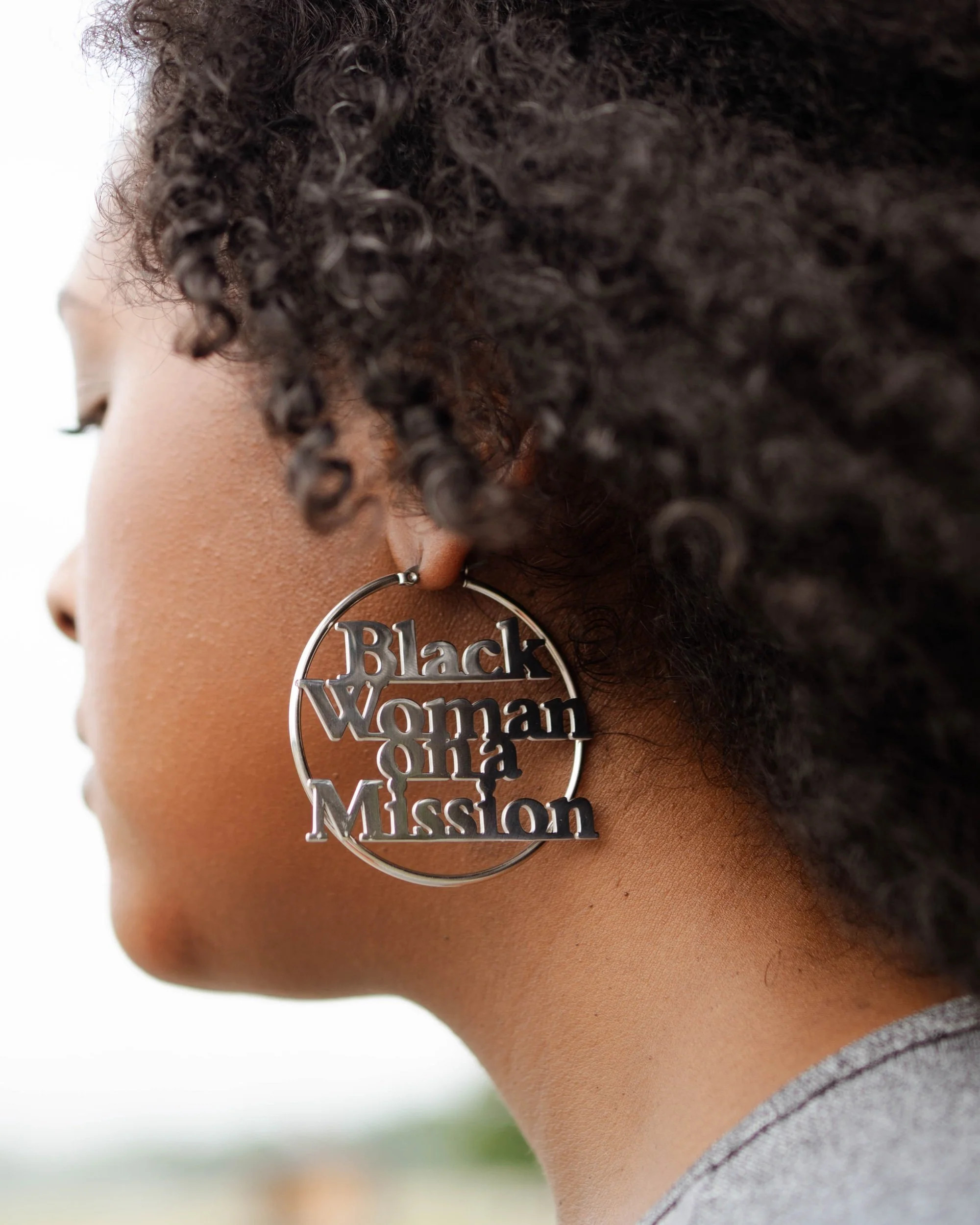 BWOAM Earrings | Black Woman on a Mission