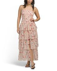 Drop Waist Smocked Maxi Dress | TJ Maxx