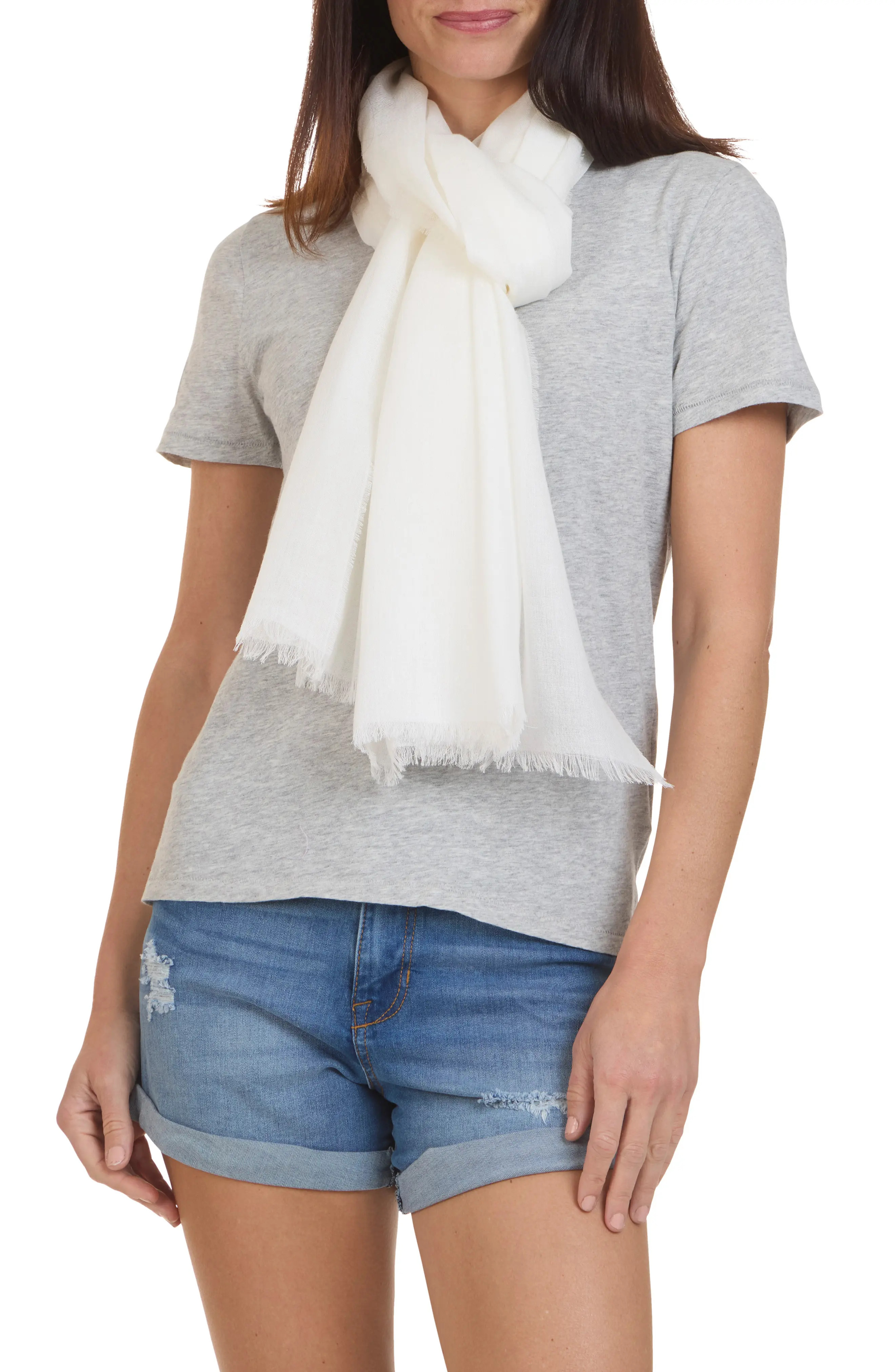 Bruno Magli Solid Fringe Scarf (Women) | Nordstromrack | Nordstrom Rack