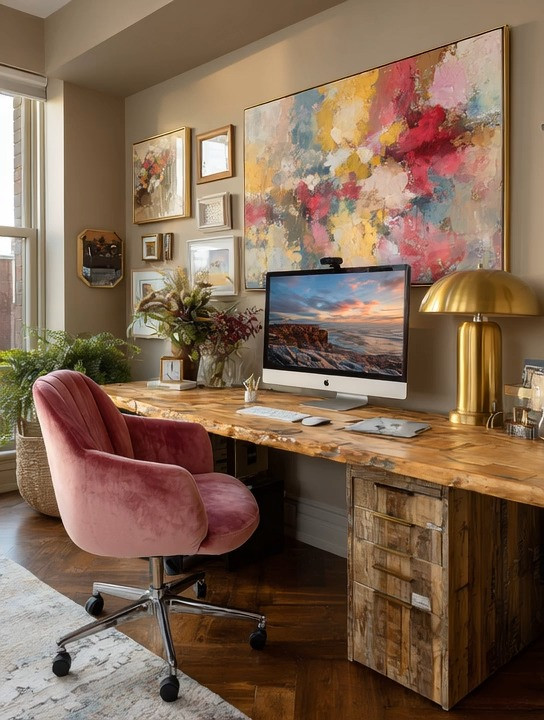 A beautiful workspace doesn’t need to be complicated—it needs to feel like you.

This modern, feminine, and artistic office comes together in just three intentional steps:

Start with a natural wood desk to ground the entire space.
Add a soft, textured chair in a dusty pink tone for comfort and warmth.
Then finish with a statement table lamp that adds both function and personality.

That’s it.

Everything else—the art, the styling, the mood—can evolve with you.

Because the goal isn’t just to create a workspace… it’s to create a space where ideas flow, where you feel inspired to sit down, focus, and create.

Whether you keep it minimal or layer it with art and personal touches, this foundation always works.

Explore our curated edit of wooden desks, feminine office chairs, and statement table lamps, with multiple options in different styles and finishes—all linked below to help you create your perfect workspace.

#HomeOfficeStyle #FeminineWorkspace #CreativeLiving 

 #LTKHome