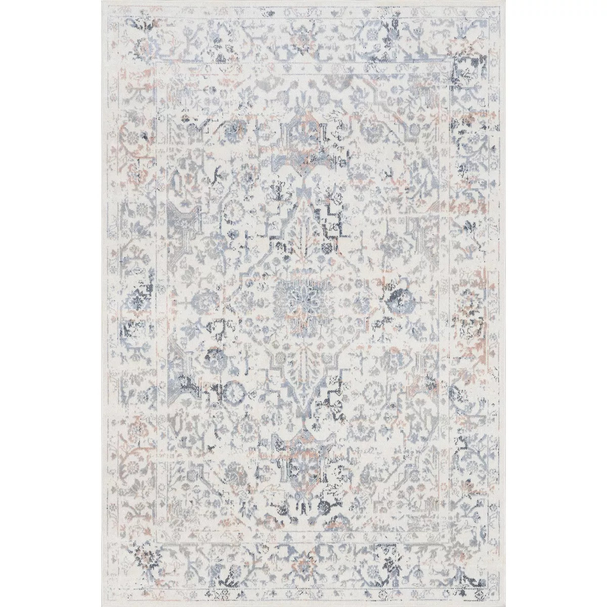 Nuloom Everlee SpinClean Faded Persian Machine Washable Area Rug | Target