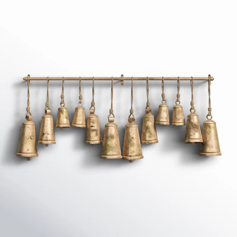 Kristen Metal Decorative Wall Hanging Bells | Wayfair North America