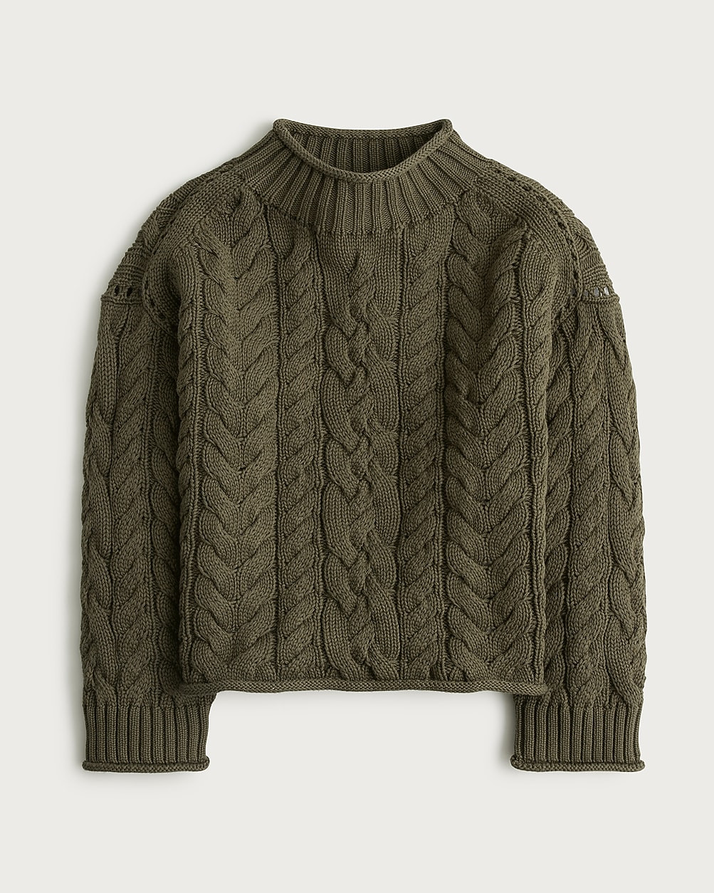2025 Rollneck™ cable-knit sweater | J. Crew US