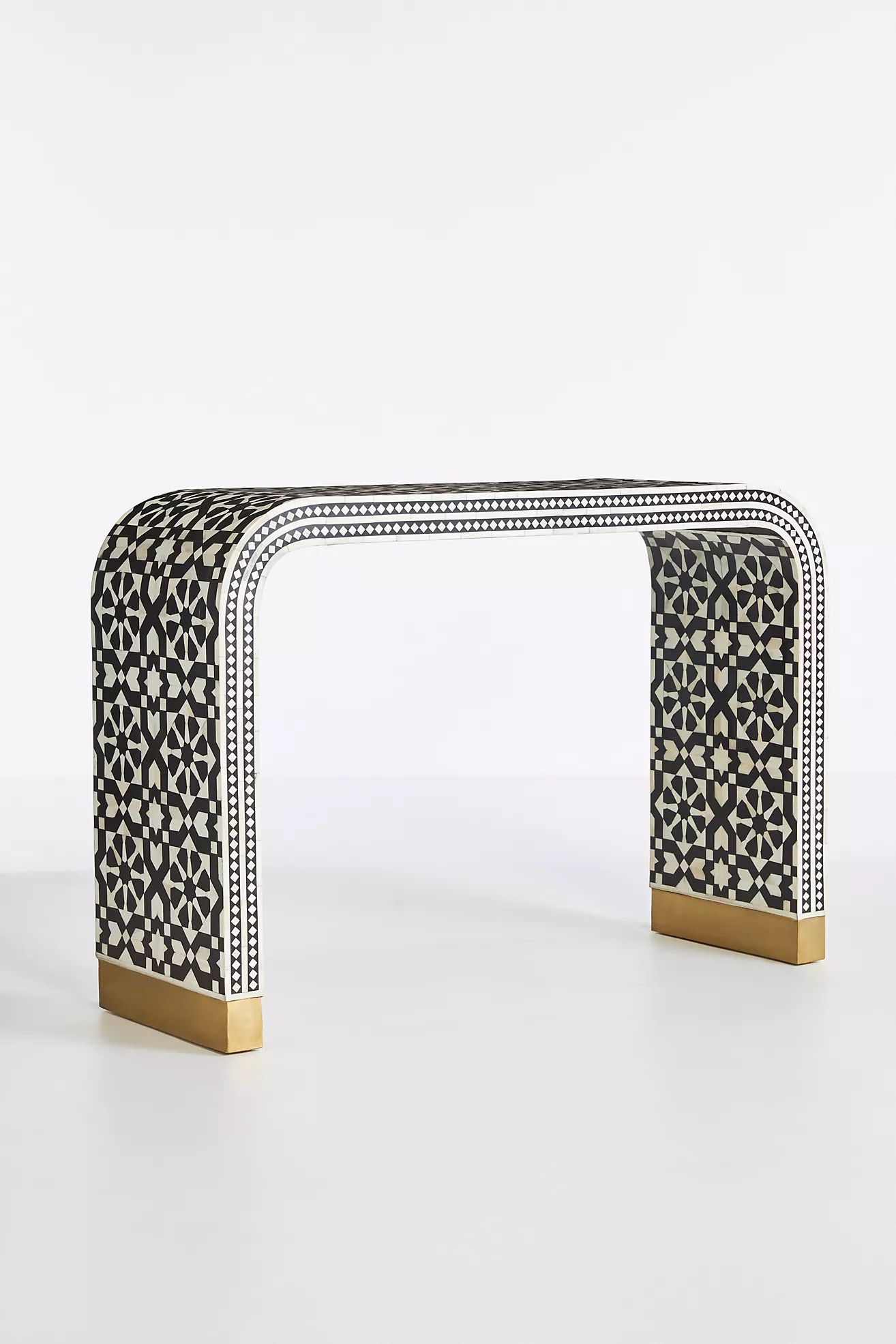 Moroccan Waterfall Inlay Console Table | Anthropologie (US)