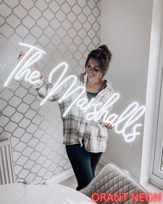 Custom Neon Sign Name For Kids Bedroom, Neon Sign Led Light Neon Signs Nursery Neon Sign Bedroom ... | Etsy (US)