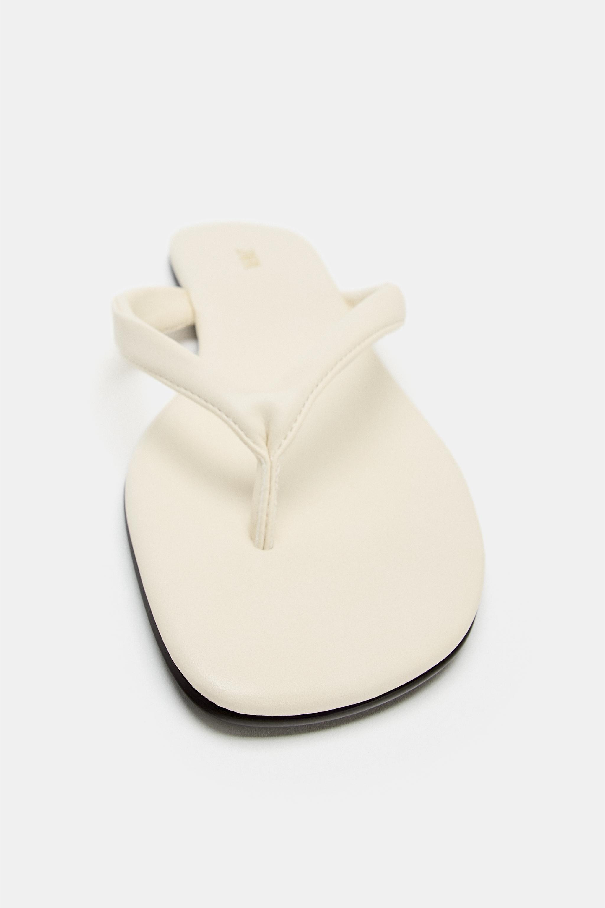 FLAT TOE-LOOP SANDALS | Zara US