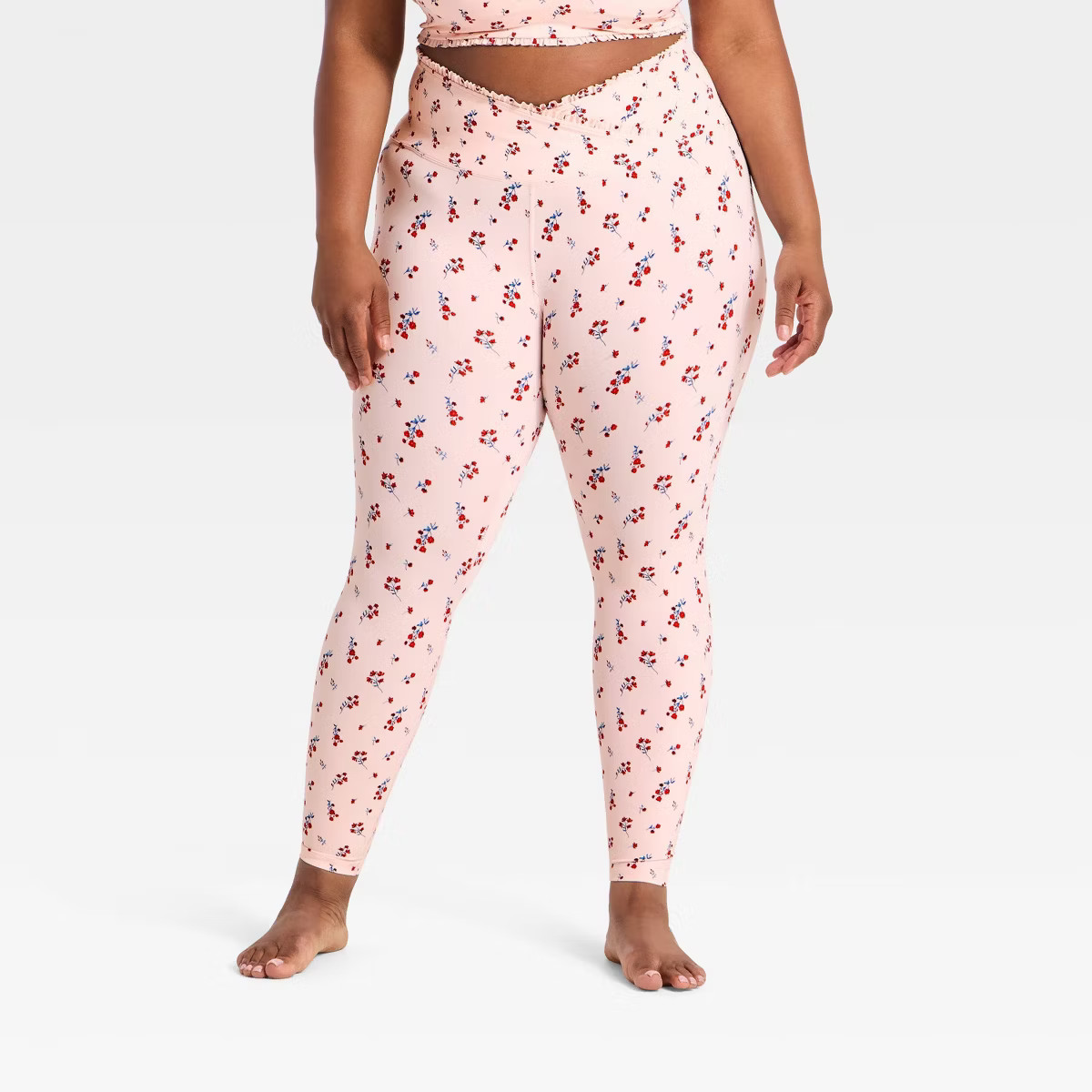 Women's Everyday Soft Ultra High-Rise Ruffle Crossover 7/8 Leggings - All In Motion™ | Target