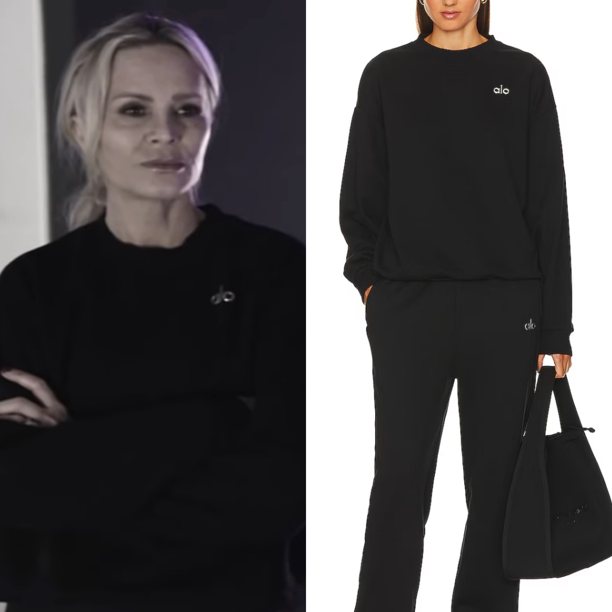 Tamra Judge’s Black Crew Neck Sweatshirt 
