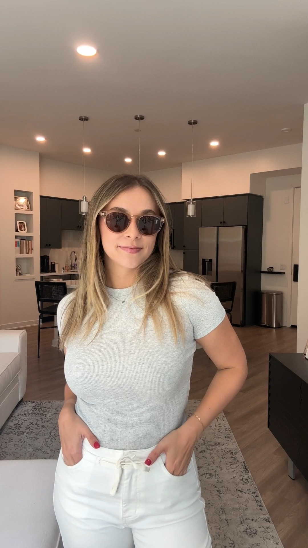 summer ootd! 🤍 the skims cotton rib tee is too good 

#LTKStyleTip #LTKSeasonal #LTKVideo
