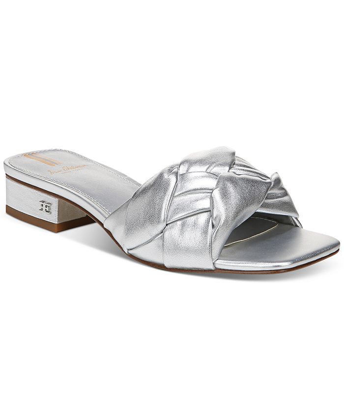 Sam Edelman Women's Dawson Braided Block Heel Slide Sandals & Reviews - Sandals - Shoes - Macy's | Macys (US)