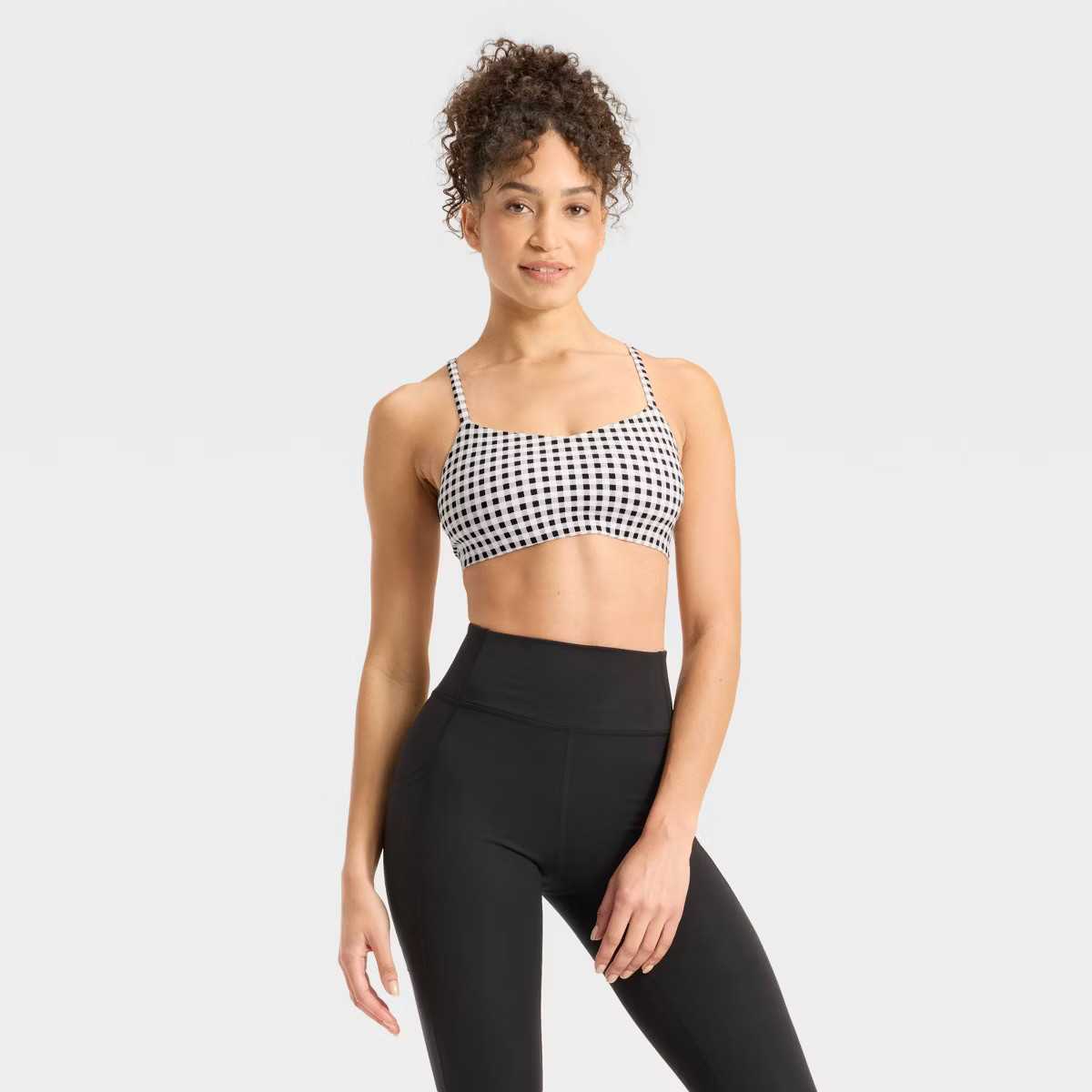 Women's Everyday Soft Light Support Strappy Sports Bra - All In Motion™ | Target