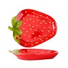WAIT FLY Creative Fruit Shaped Ceramic Dinner and Dessert Plate - Strawberry - 1 PCS | Amazon (US)