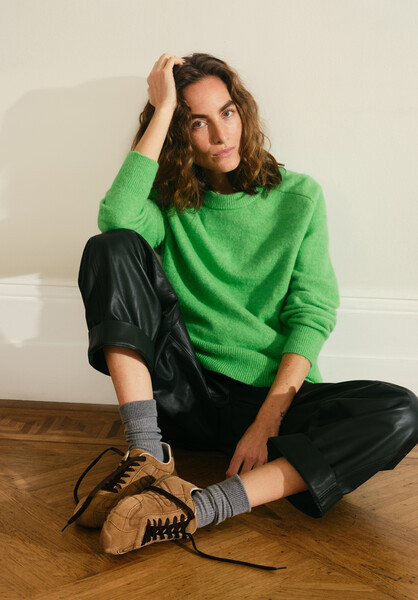 Wool Blend Crew Neck Jumper | Hush UK