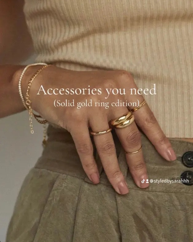 Accessories you need to upgrade your outfits (solid gold ring edition)

#LTKStyleTip