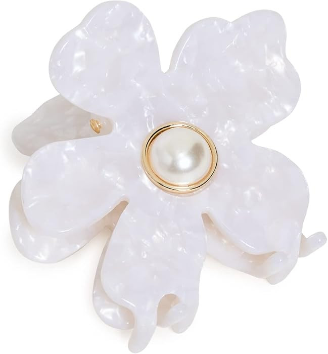 Lele Sadoughi Women's Lily Claw Clip, Mother of Pearl, White, One Size | Amazon (US)