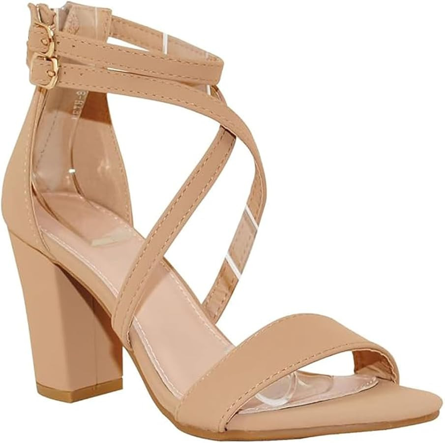 Women's Chunky Heel Ankle Strap Sandals | Amazon (US)
