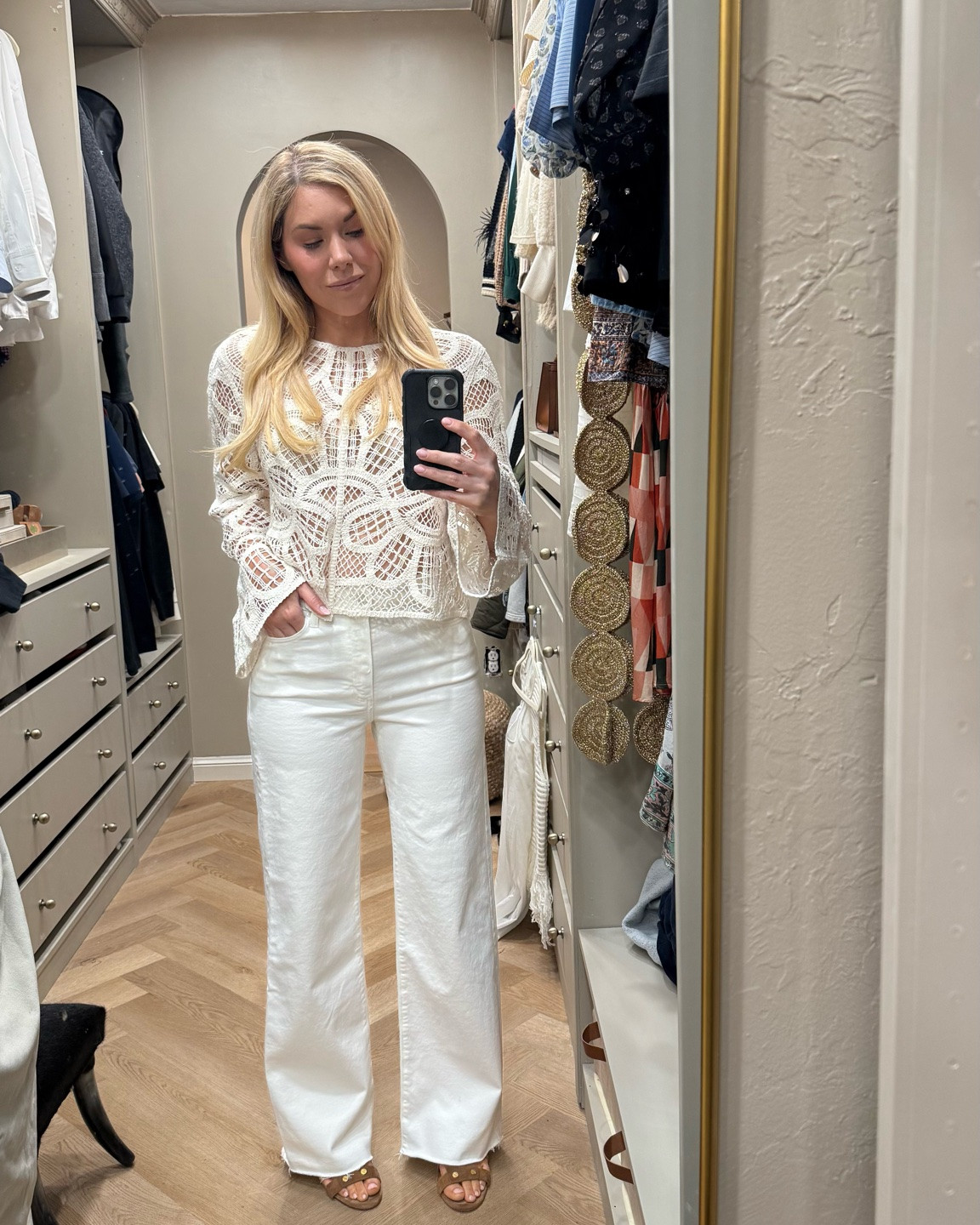 Lace top
(Love these jeans - fit TTS)

#LTKdayinmylife #LTKootd #LTKgrwm