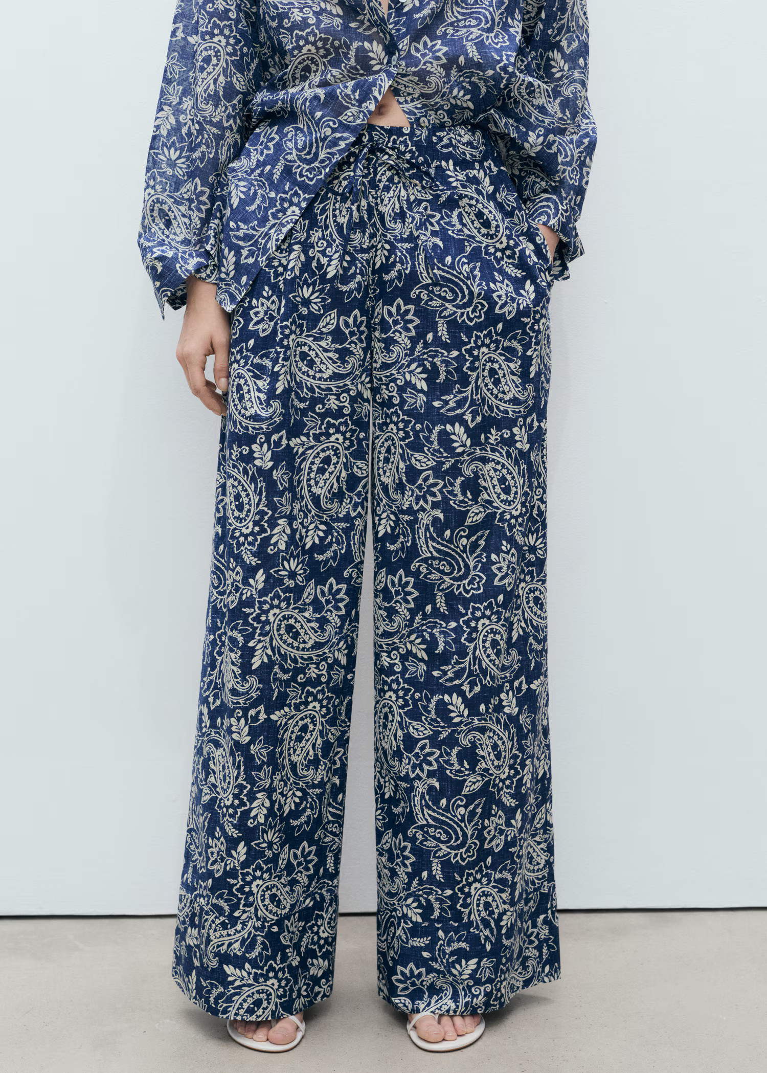 Printed cotton trousers - Women | MANGO USA | Mango (US/MX/AU)