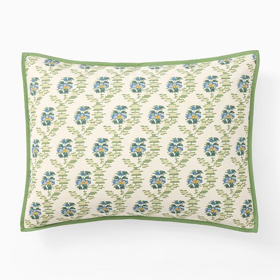 Jawahar Standard Sham, Celadon | West Elm (US)