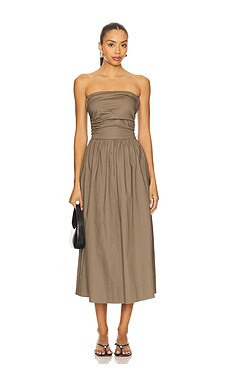 PISTOLA Florence Strappy Back Dress in Driftwood from Revolve.com | Revolve Clothing (Global)