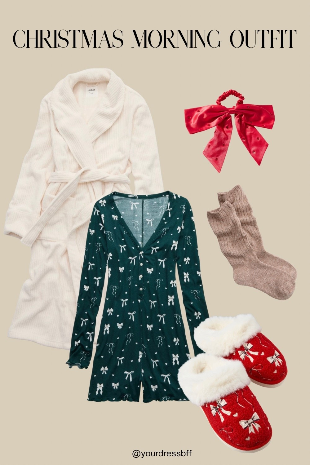Christmas morning outfit 🤭🎀❤️🎅🎄🎁