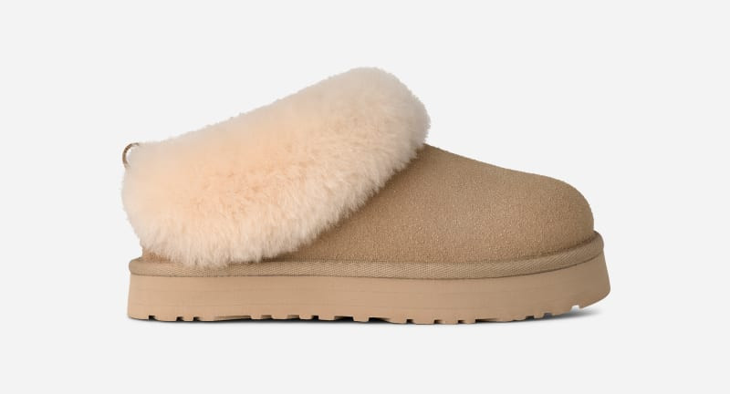 UGG® Kids' Tazzelle Sheepskin Slippers in Mustard Seed, Size 4K | UGG (US)