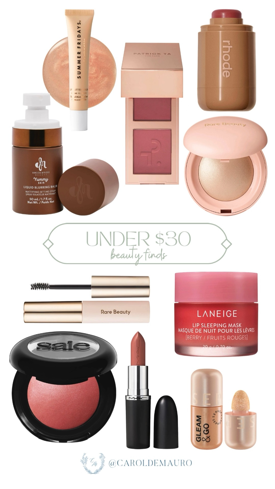 Score some serious beauty favorites with this haul, like the Rhode Pocket Blush, Rare Beauty highlighter, and Danessa Myricks Blurring Balm! Round out your routine with the Laneige Lip Sleeping Mask, a classic MAC lipstick, and the Summer Fridays Lip Butter Balm for a glowy, effortless finish.

beauty finds, budget friendly, sephora haul,  makeup routine, clean girl aesthetic, effortless beauty, beauty tips, natural glow

#LTKSeasonal #LTKU #LTKBeauty