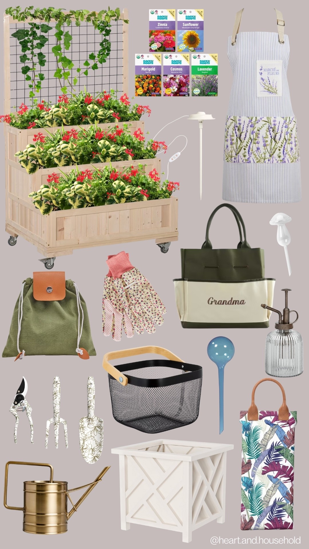 Here is a list of our favorite garden finds at Target! I LOVE this tiered raised garden bed so much, the trellis is perfect for our vegetable garden! The tote can be personalized with any name or saying you’d like, it would make a great gift for someone who loves to garden. 🪴

#LTKSeasonal #LTKHome #LTKFindsUnder50