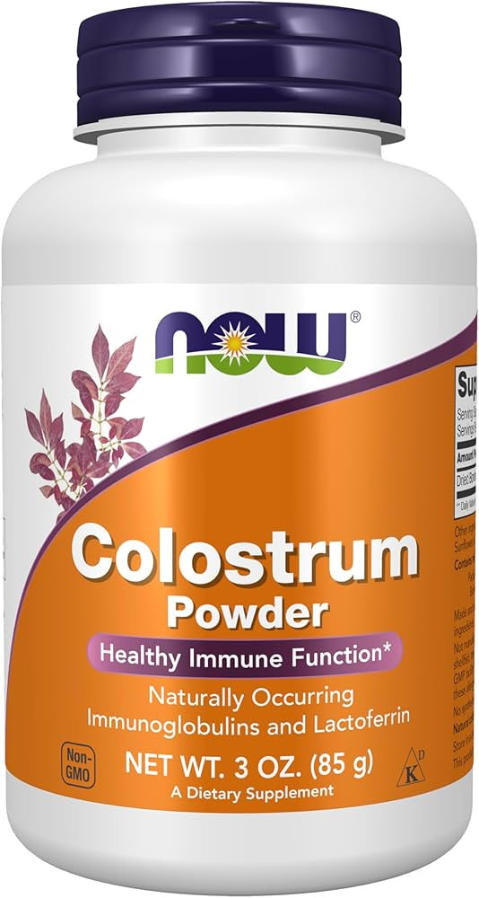 NOW Foods Supplements, Colostrum Powder, Naturally occurring Immunoglobulins and Lactoferrin, 3-O... | Amazon (US)