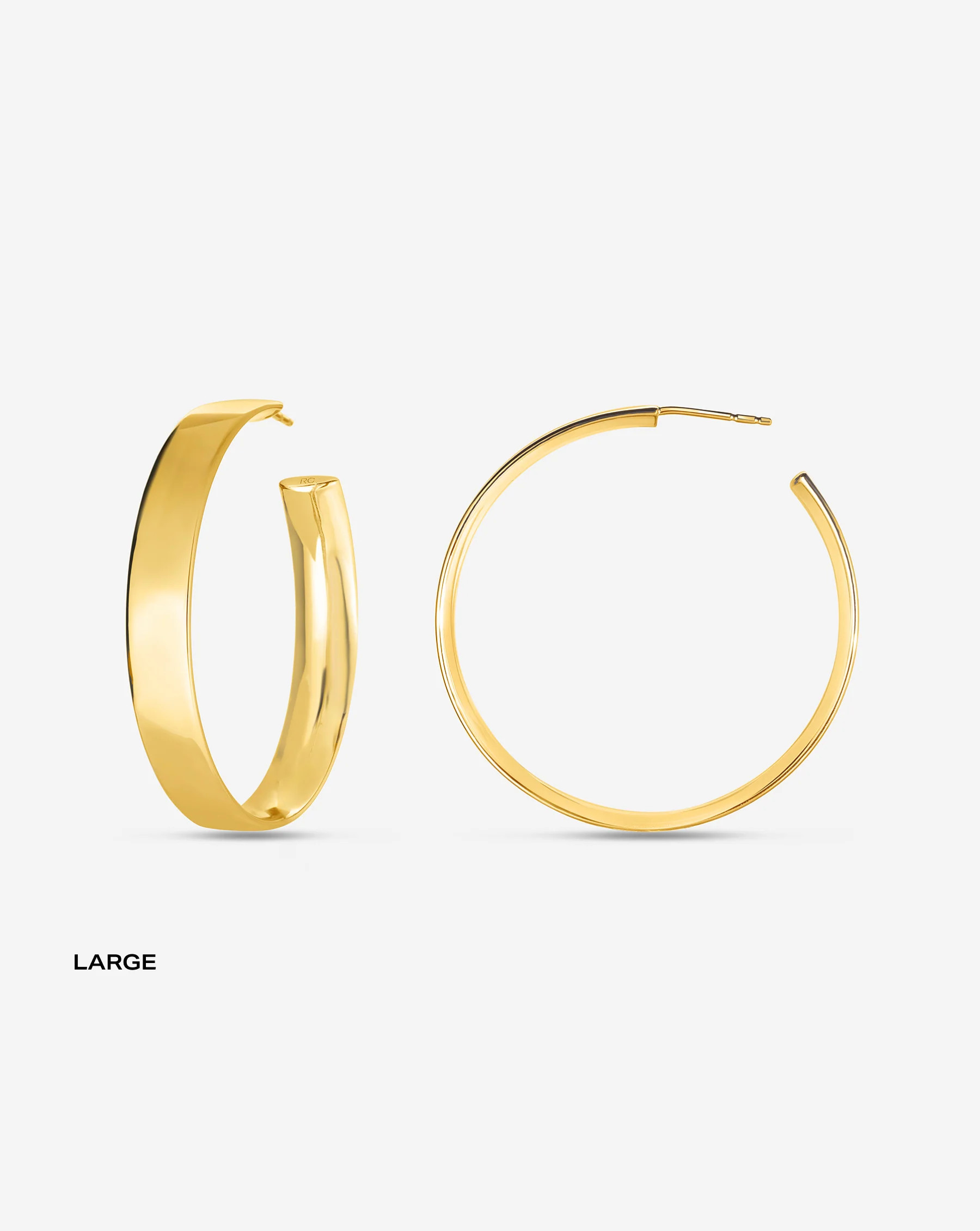 Gold Flat Hoops | Ring Concierge
