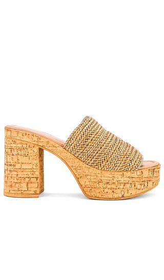 Applause Sandal in Tan Woven | Revolve Clothing (Global)