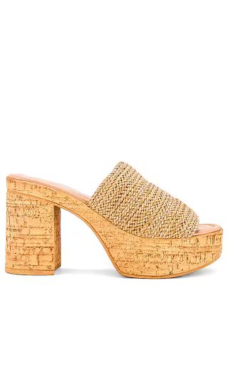 Applause Sandal in Tan Woven | Revolve Clothing (Global)