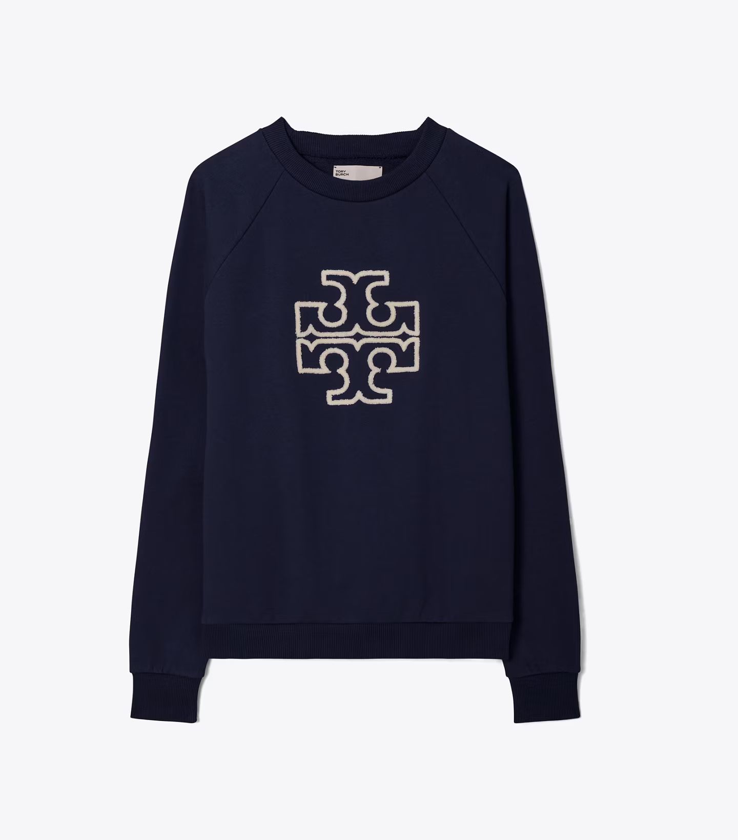 French Terry Raglan Logo Crewneck: Women's Designer Sweaters | Tory Sport | Tory Burch (US)