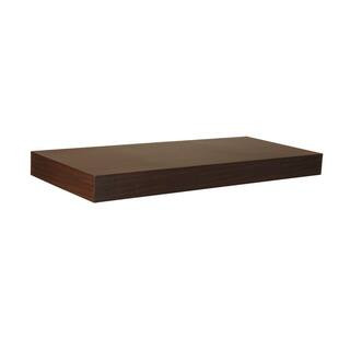 23.6 in. L x 10 in. W Floating Espresso Shelf | The Home Depot