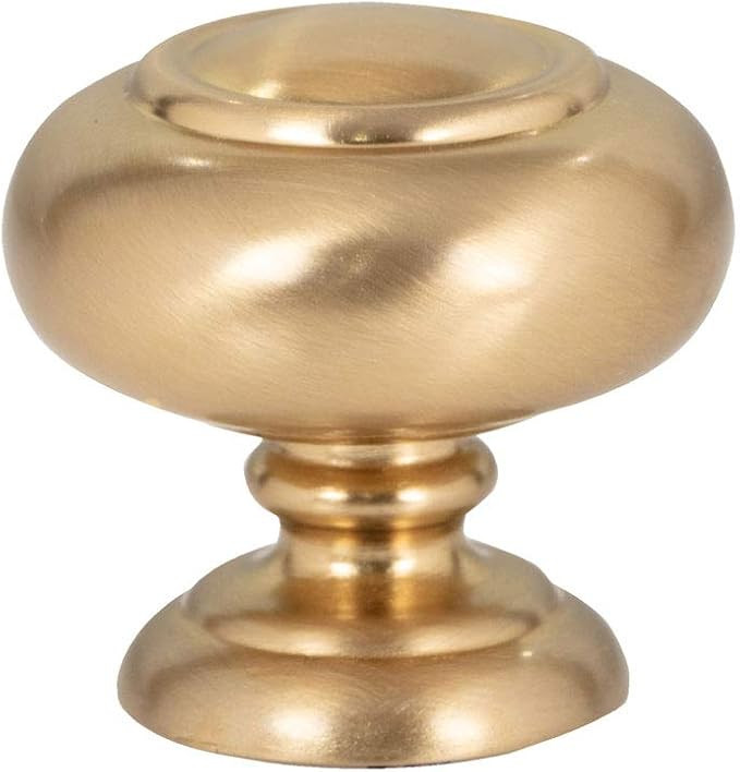 Atlas Homewares A610-WB 1-1/4 in. (32mm) Victoria Collection Knob, Warm Brass | Amazon (US)