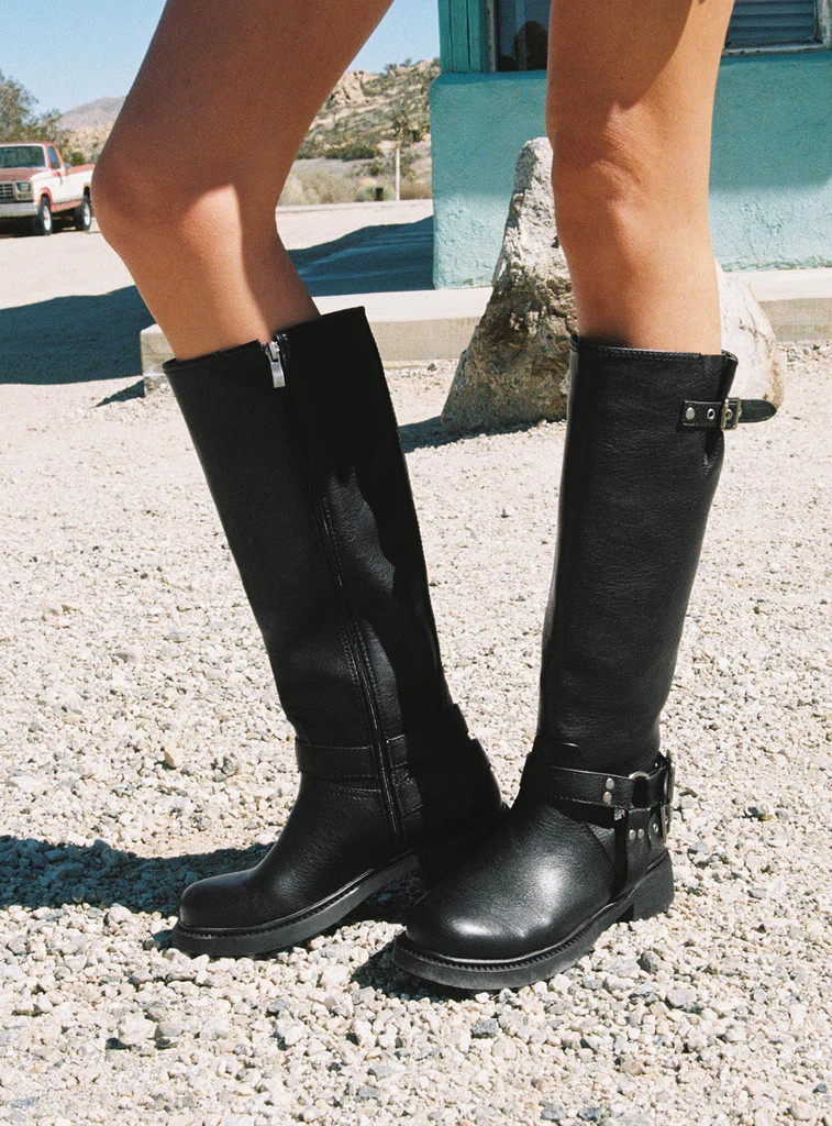 Billini Kaylen Riding Boots Black | Princess Polly US
