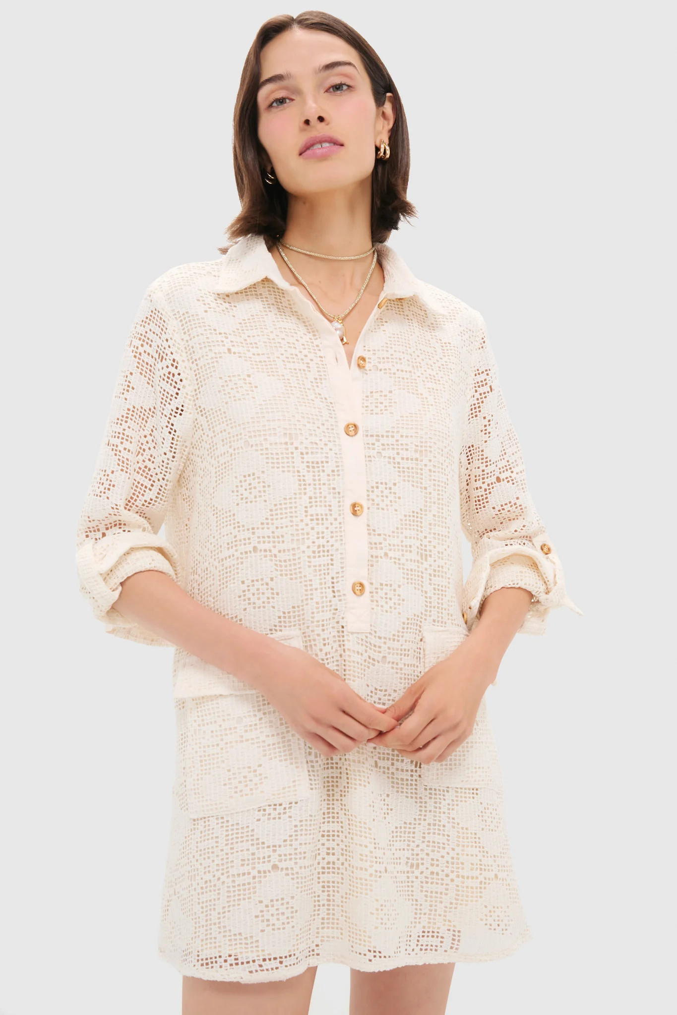 The Cream Lace Raya Dress | Tuckernuck (US)