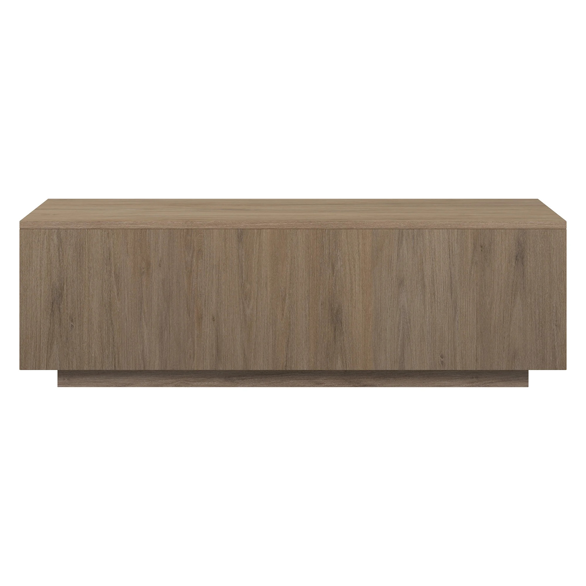 Evelyn&Zoe Modern/Contemporary 48" Wide Antiqued Gray Oak Coffee Table | Walmart (US)