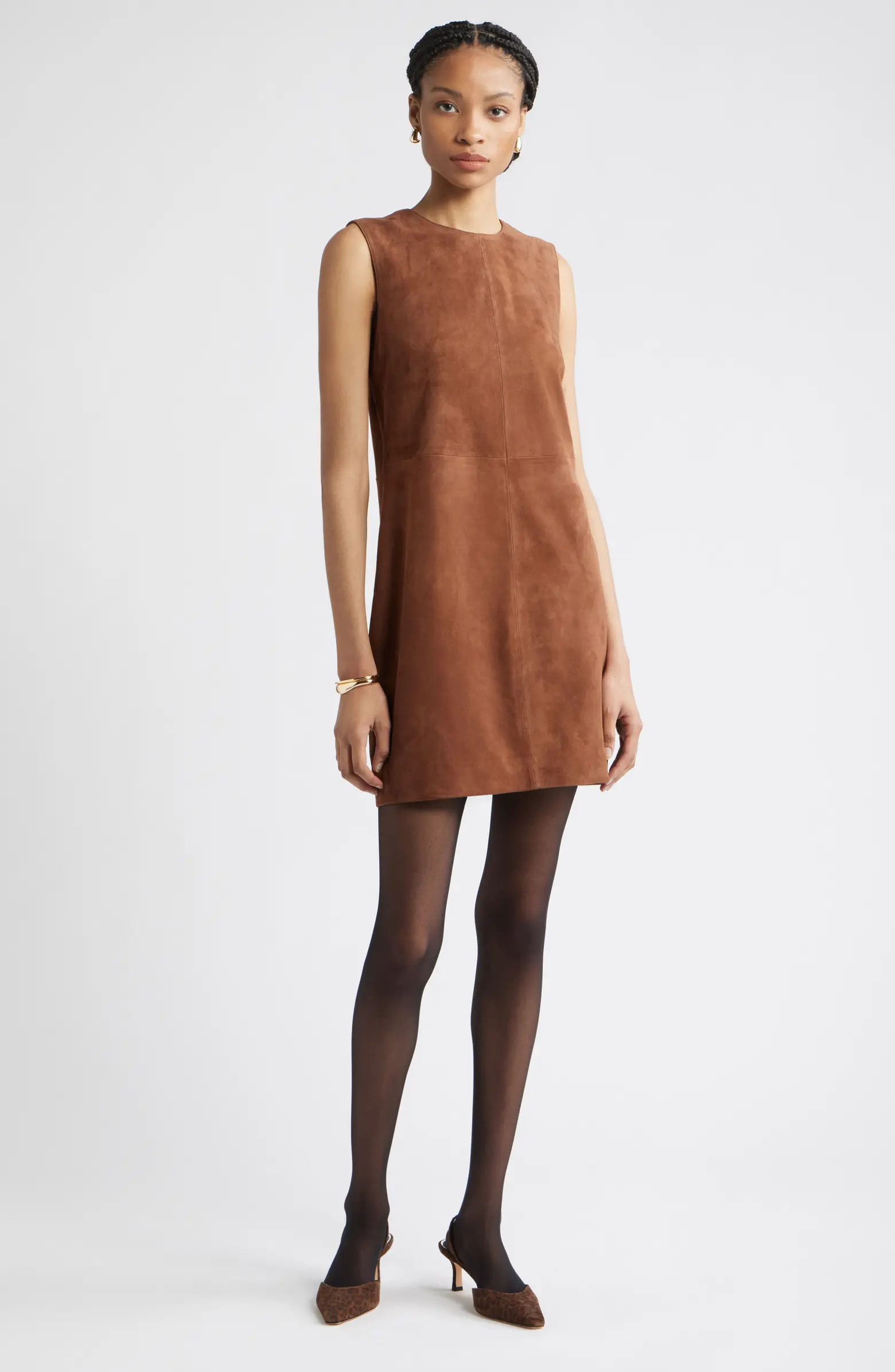 Nordstrom Sleeveless Suede Sheath Minidress | Nordstrom | Nordstrom