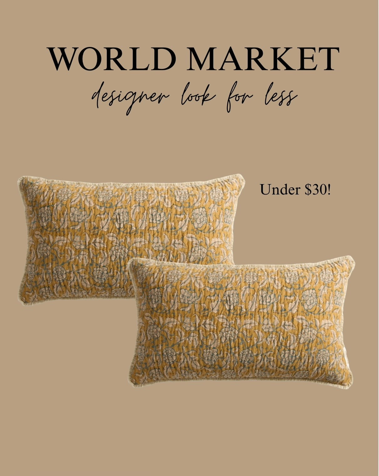 Walked in World Market today and found the prettiest floral pillow! Under $30! Comes in two colors! 

So GORG! 😍

#LTKU #LTKHome