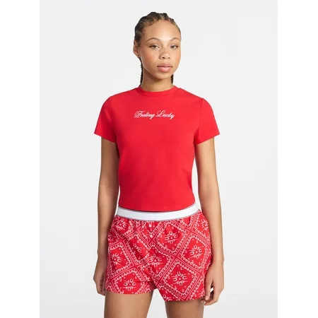No Boundaries Graphic Baby Sleep Tee with Short Sleeves Women s XS-XXL | Walmart (US)