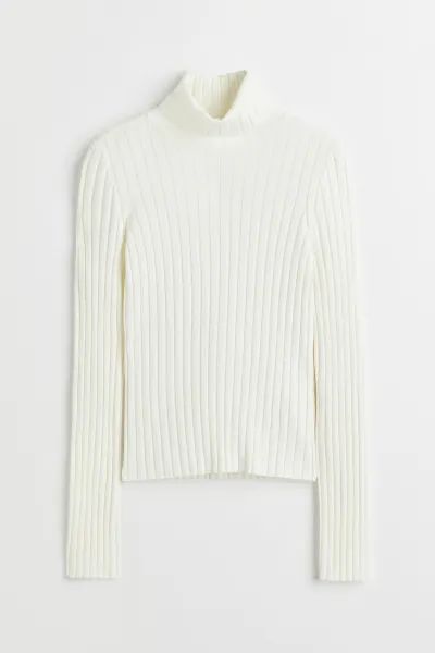 Rib-knit Turtleneck Top | H&M (US + CA)