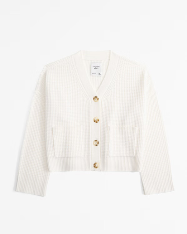 Waffle Cardigan | Abercrombie & Fitch (US)